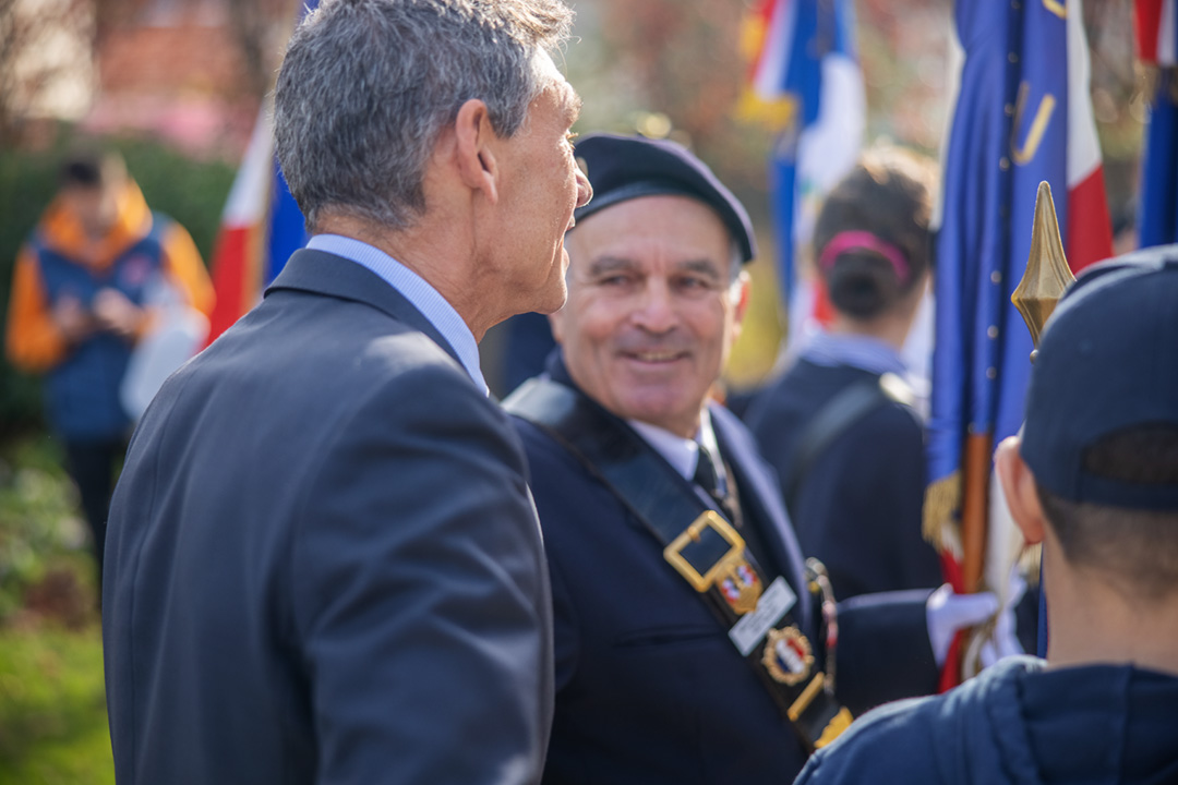 Cérémonie de commémoration de l’armistice du 11 novembre 1918, liste Andernos-les-Bains Ensemble pour demain © Clément Viala